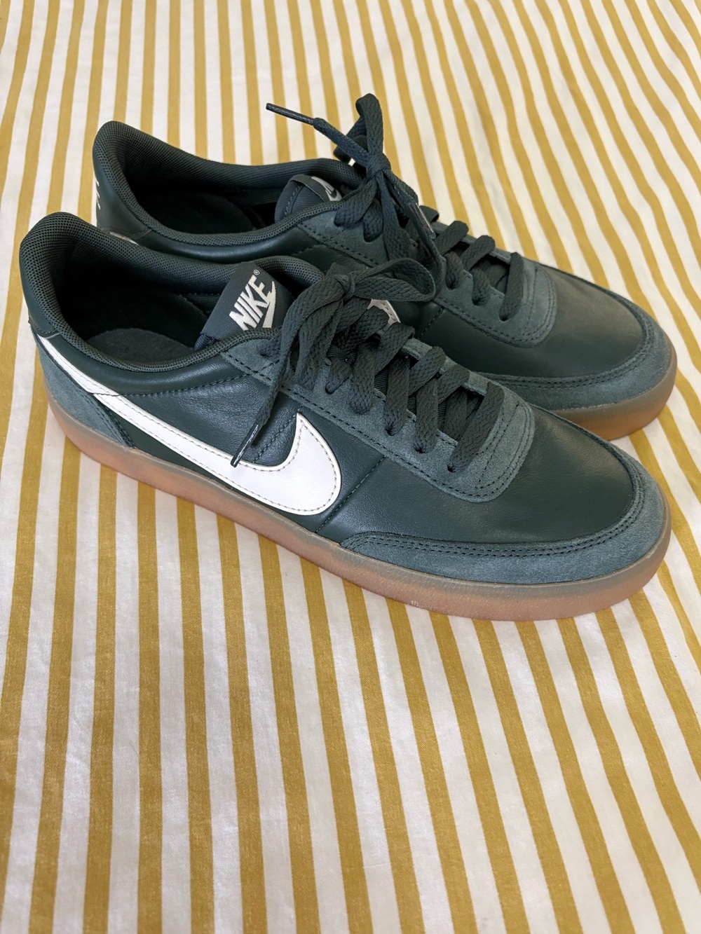 Green Leather Nike’s